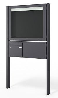 Schaukasten mit Briefkasten