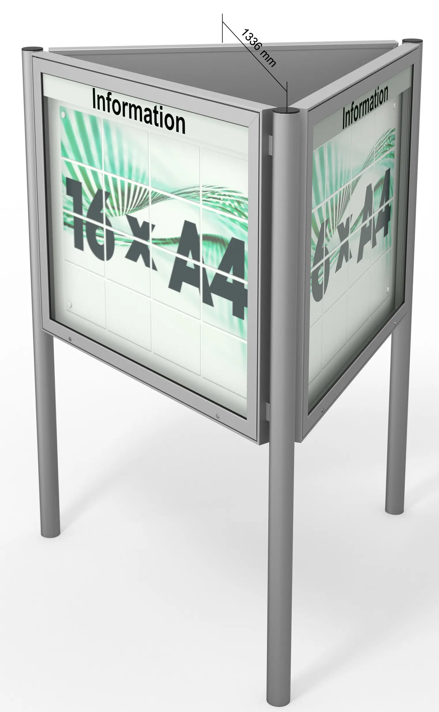 Schaukastenanlage - Dreiecksanlage