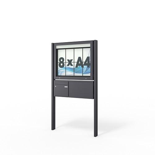 schaukasten mit briefkasten